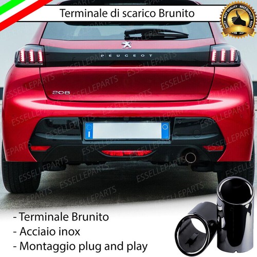 Terminale scarico nero - terminale,