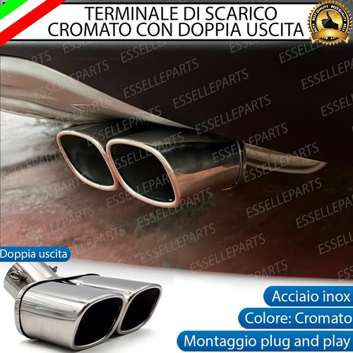Terminale scarico doppio - terminale, di